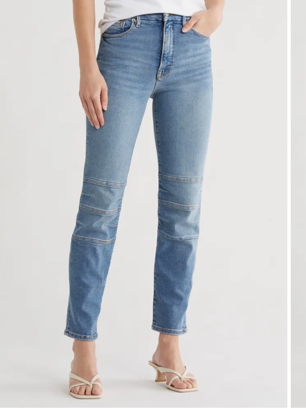 NWT Good American Moto Jeans in Indigo
